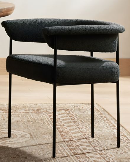 Черный мягкий стул “Эбби”