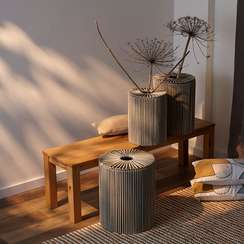 Корзина плетеная dholak grey из коллекции ethnic, размер s