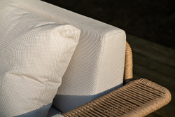 "Мальдивы" лаунж-зона из искусственного ротанга, цвет соломенный