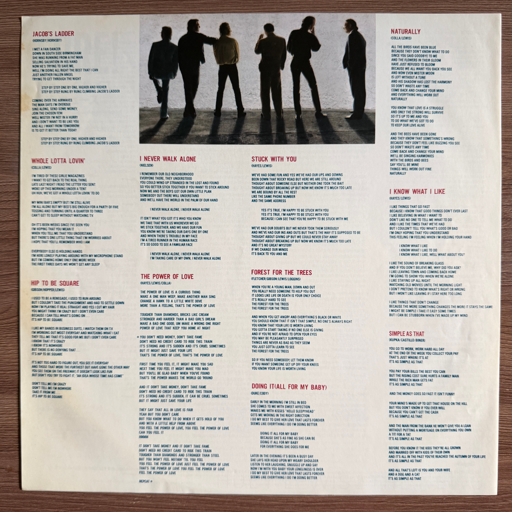 Виниловая пластинка Huey Lewis And The News – Fore! LP Promo