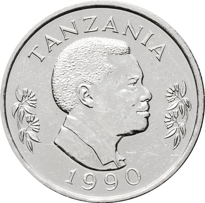 50 центов 1990 Танзания UNC