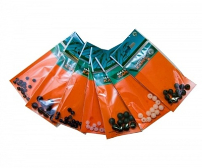 Бусина (пакет) d11 ЗЕЛЕНАЯ (силикон) (уп/10шт)