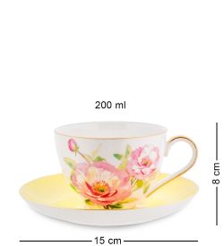 Pavone JK- 80 Чайный набор на 4 перс. «Пионы» (Torino Peony  )