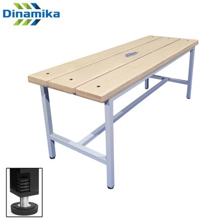 Скамейка для раздевалки 1200 мм сиденье из фанеры с РО