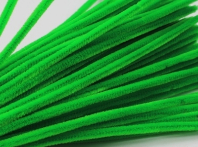 Проволока шенил/синель для рукоделия 30 см, травяной