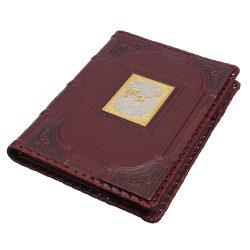 Ежедневник А5 «Время-деньги-4» с накладкой покрытой золотом 999 пробы