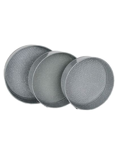 Набор разъемных форм для выпечки 3 шт. Kamille KM-6031 (d24/26/28х6,5 см) из углеродистой стали