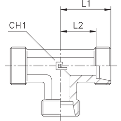 Соединение PT DL12 18х1.5 (корпус, нерж)