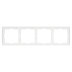 Рамка пластиковая FRM-NOBE-SFPL-4-WH (Arlight, -) 054223