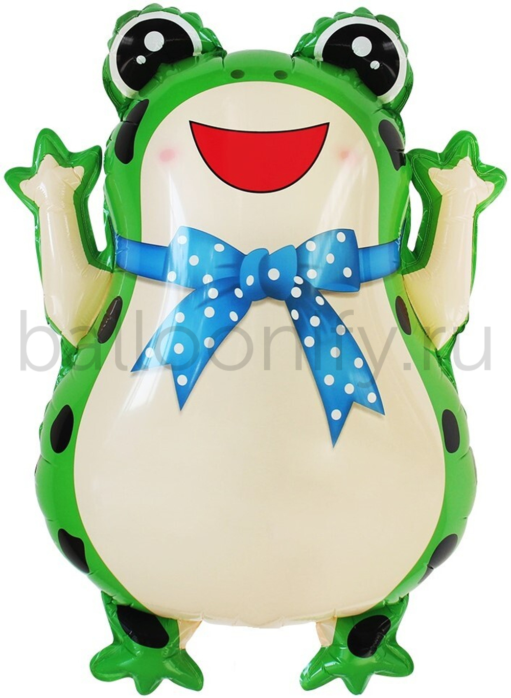 Шар (25''/64 см) Фигура, Лягушонок с бантиком, 1 шт.