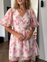 Платье Зефир кремовый с крупными цветами