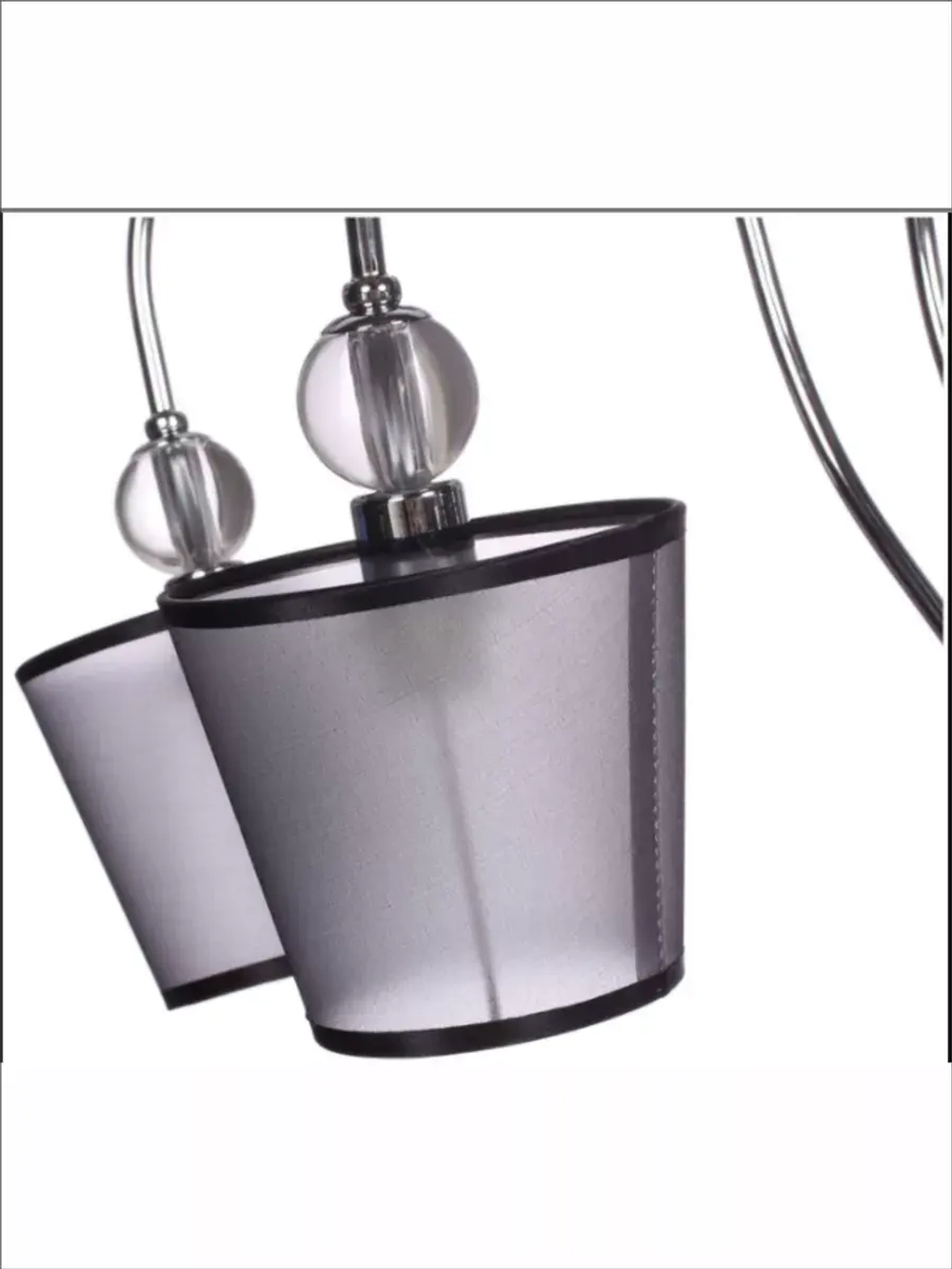 Люстра потолочная PIANO  E14*5*40W хром, черный