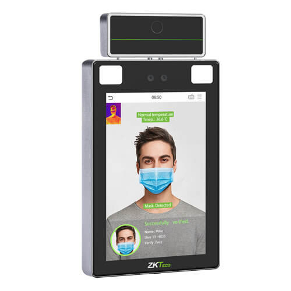 ZKTeco ProFaceX [TI] [CH] терминал распознавания лиц с измерением температуры тела (с кронштейном на турникет)