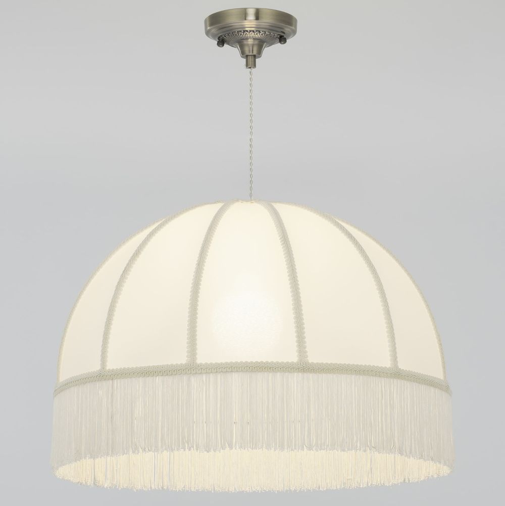 Citilux Базель CL407031 Подвесной светильник бронза с бежевым абажуром