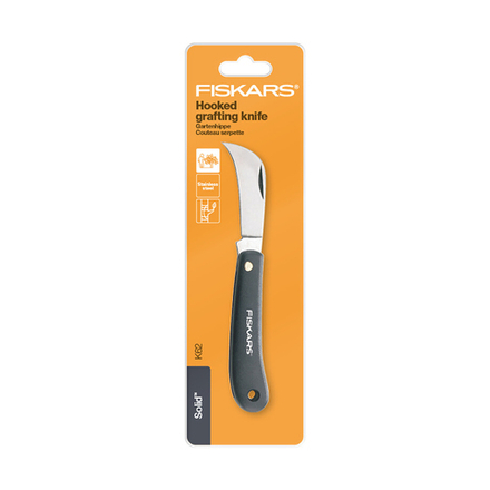 Нож изогнутый для прививок Fiskars K62, 170 мм