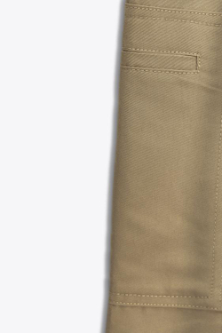 ZARA БРЮКИ КАРГО С ЗАЩИПАМИ, СВЕТЛЫЙ ХАКИ