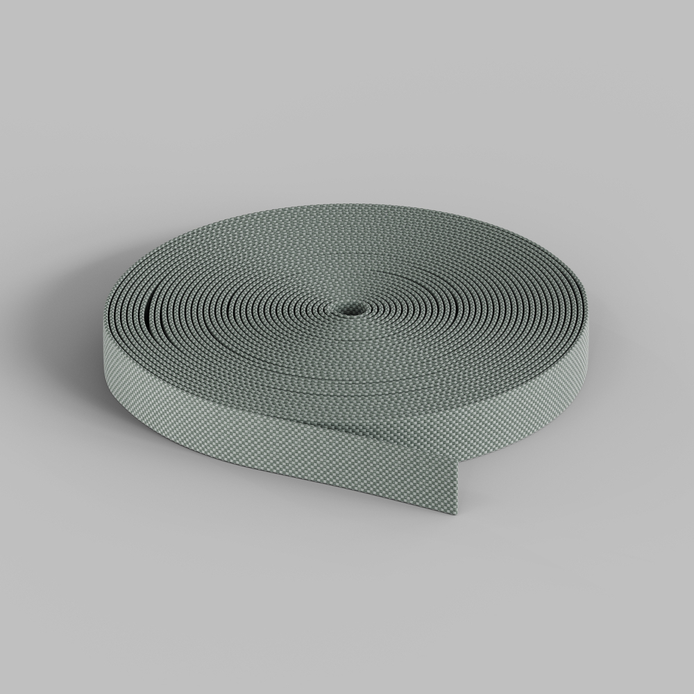 TR5502-LG Гибкий трек-ремень Belty, серия Base, 20м, 48V DC, IP20, светло-серый, ткань, медь