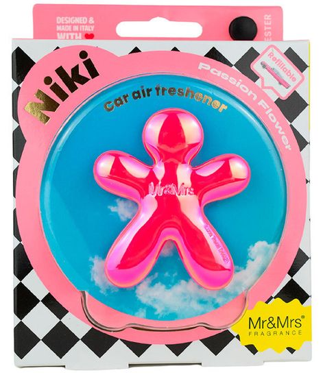 Цветы маракуйи, ароматизатор для автомобиля NIKI розовый радужный, Mr&Mrs Fragrance