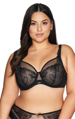 Бюстгальтер Tropea с мягкой, расшитой цветами чашкой (Размер: 70E) (Цвет: черный)