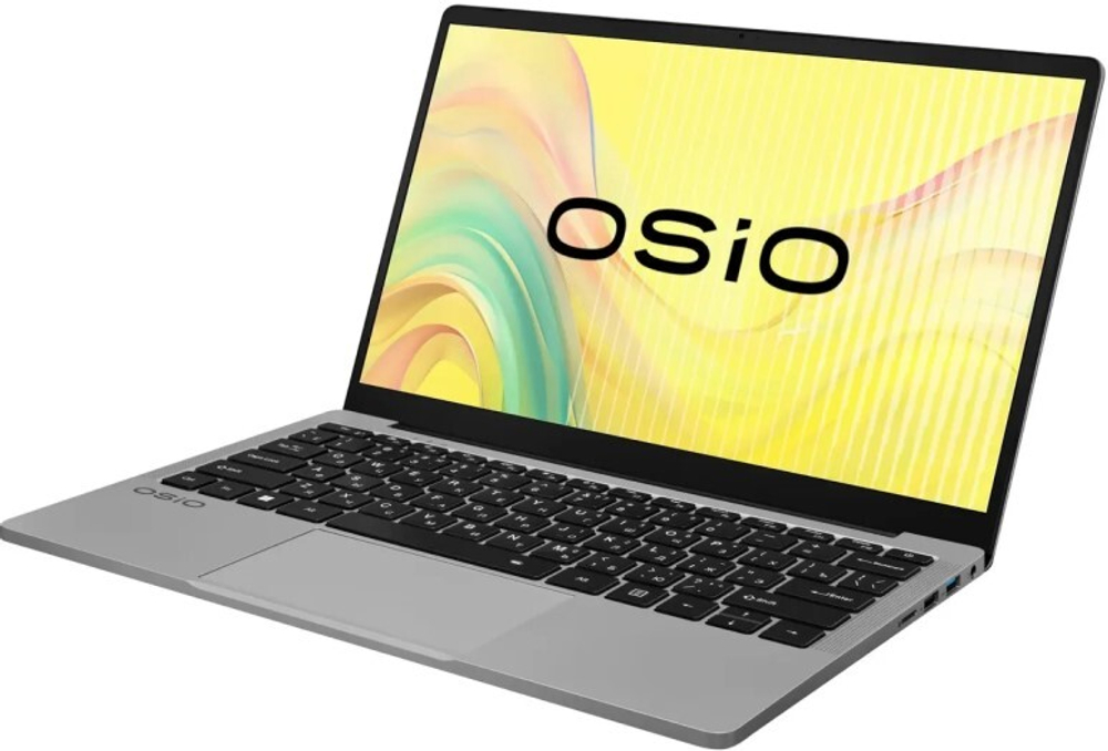 Ноутбук  OSIO FocusLine F140a-002 14 ", Ryzen 5, 8 Гб RAM, 512 Гб SSD, Radeon Vega 6, Серый
