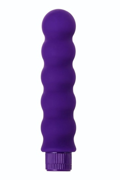 Фиолетовый фигурный вибратор - 17 см. (Цвет: фиолетовый)