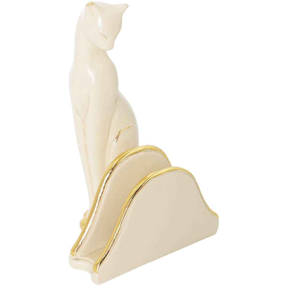 Салфетница Кошка Грация Айвори