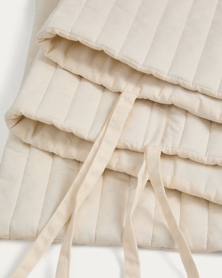 Бежевый защитный чехол для детской кроватки Tandani 30 x 180 см