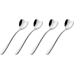 Alessi - Набор из 4 ложек для кофе эспрессо, 10 см. / артикул   AMMI08SET  / GTIN 8003299320073