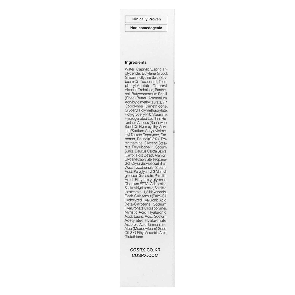 CosRx, The Retinol 0,3 Cream, крем для лица с ретинолом, 20 мл (0,67 жидк. унции)