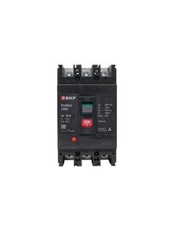 Выключатель автоматический 3п 10А 15кА LS63 ProPact EKF mccb-63-15-3-10-ls