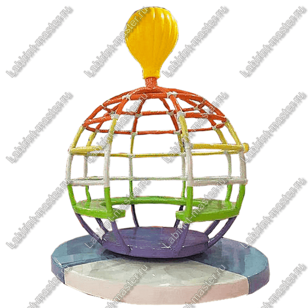 Электрическая карусель детская 4KIDS "Космическая орбита"