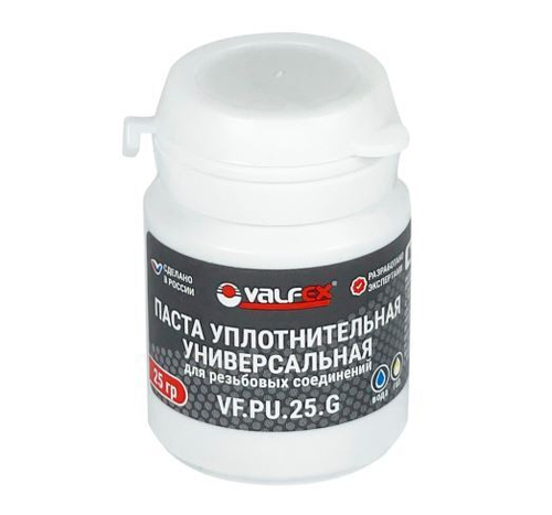 Паста уплотнительная универсальная VALFEX 25 г (Вода, газ)