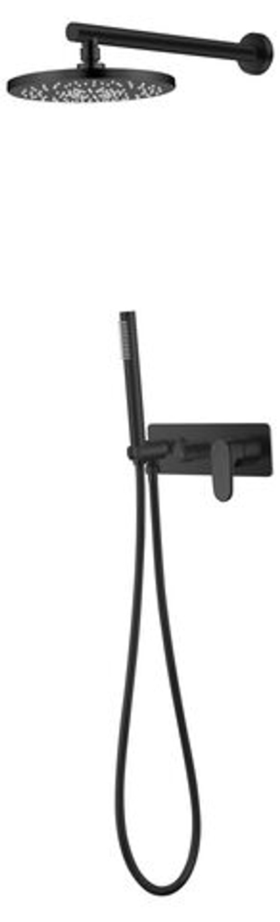 Смеситель встроенный для душа с верхней лейкой SPECTRE черный матовый