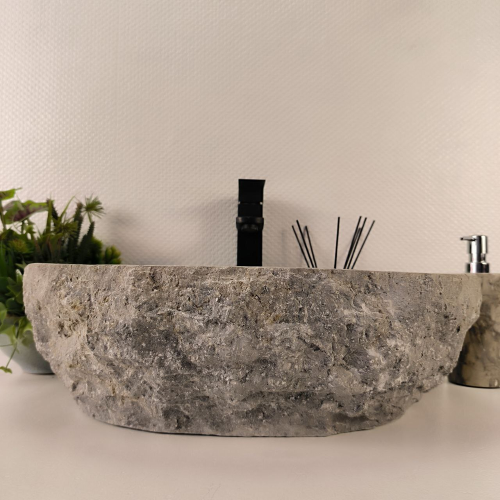 Раковина из мрамора Erozy Grey EM-64816 51*41*16 0188