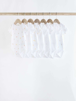 Боди с коротким рукавом для малышей Next K79-897, 7 шт., Белый