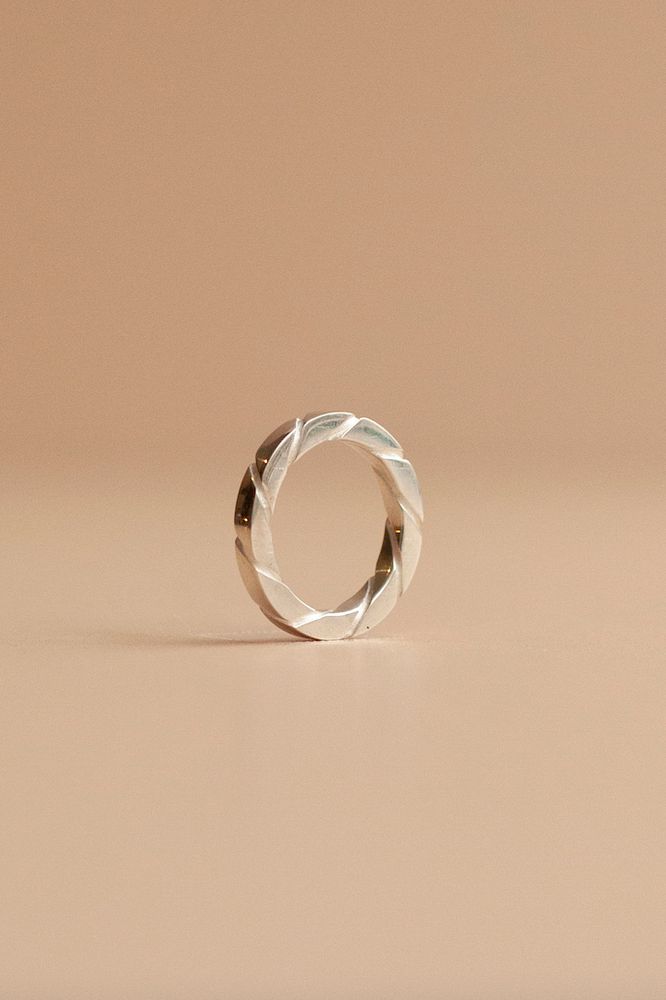Кольцо Square Spiral / Noir Et Blanc