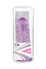 Стимулирующая насадка на пенис с клиторальным массажером Toyfa (Цвет: фиолетовый)