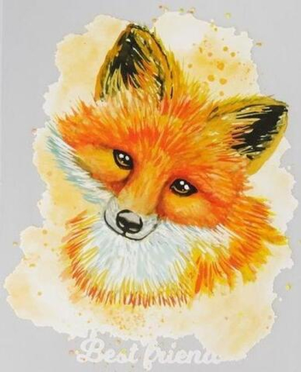 3715837 Термотрансфер лиса 20*30см