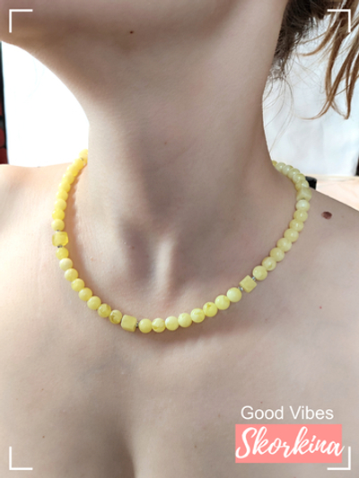 Бусы из янтаря, 48 см : авторские / Good Vibes Skorkina