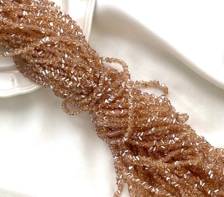 Нить бусин для украшений 4мм (ювелирное стекло)