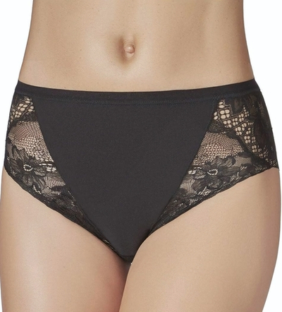 Трусики-слип со средней линией талии Charlize (Размер: S) (Цвет: черный)