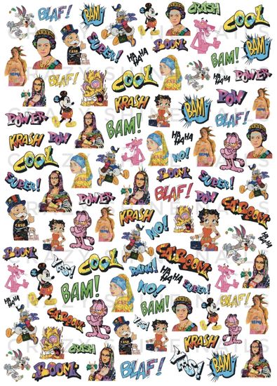 Слайдер-дизайн Crazy Shine Nails: Поп-арт