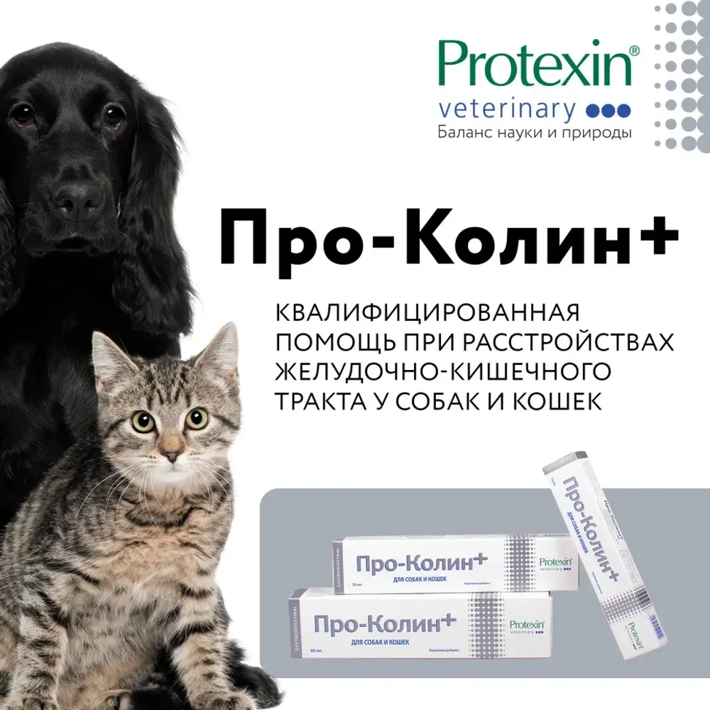 Protexin проколин для лечения диареи и пищевых расстройств у собак и кошек 15 мл