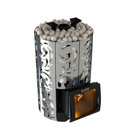 Дровяная банная печь Grill'D Violet 400 Short Max Pro