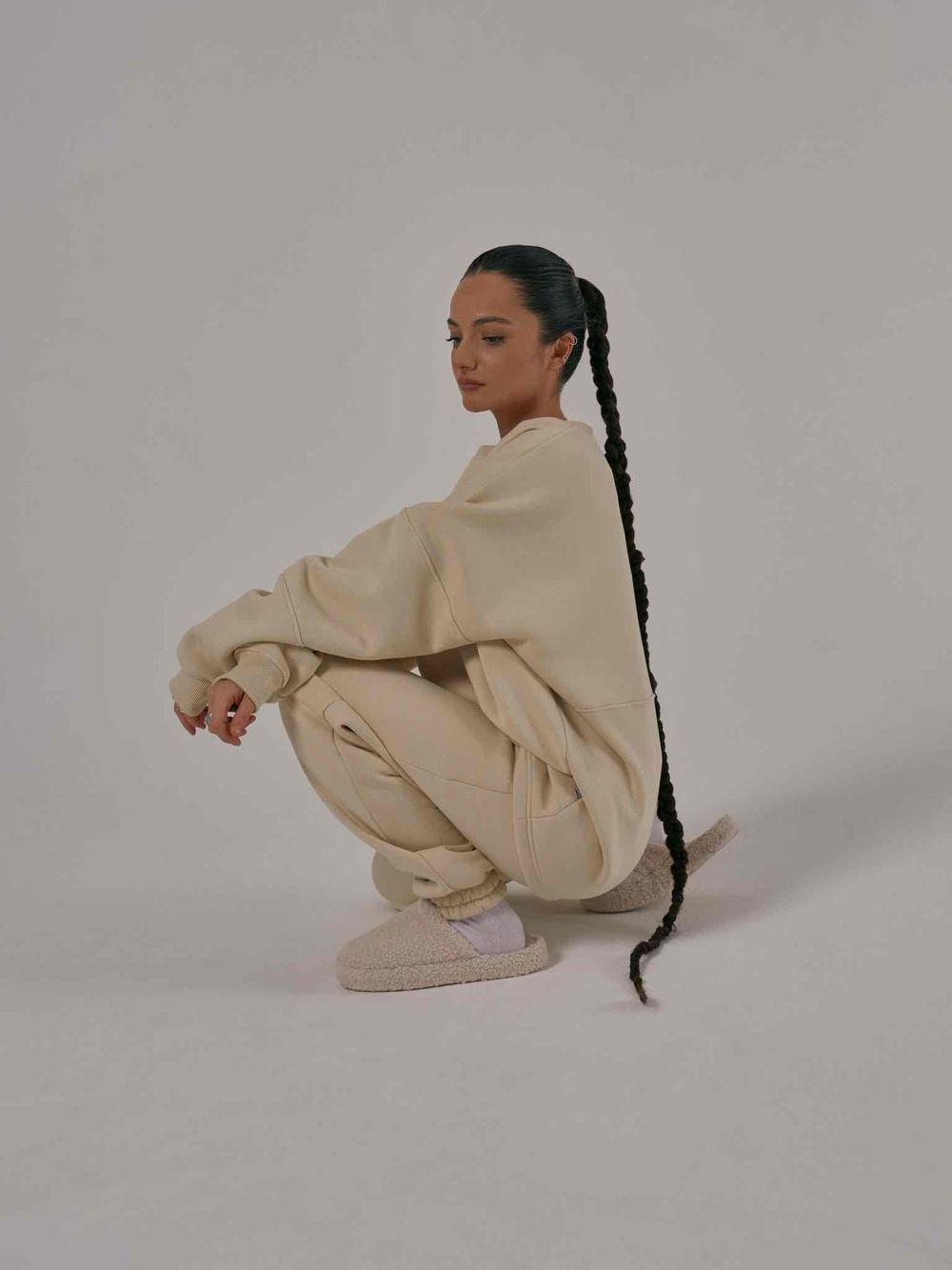 Купить Толстовка One Two Multicolor с начесом летний песок Толстовка One Two Multicolor с начесом летний песок