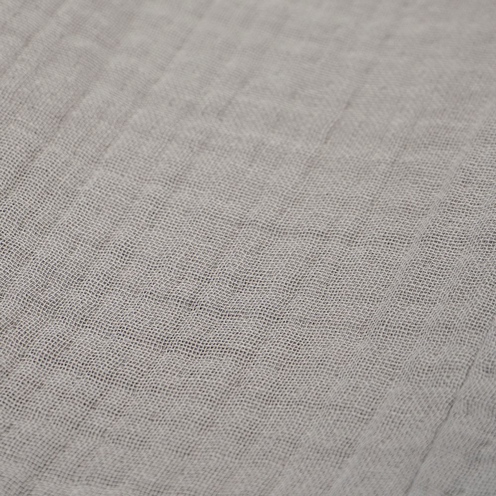 Халат из многослойного муслина серого цвета из коллекции essential, размер l