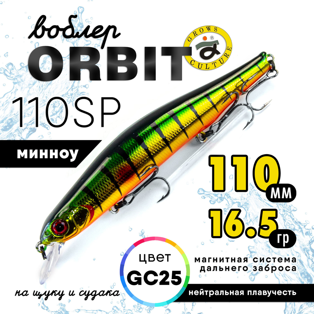 Воблер Grows Culture Orbit 110SP (110мм, 16.5гр)