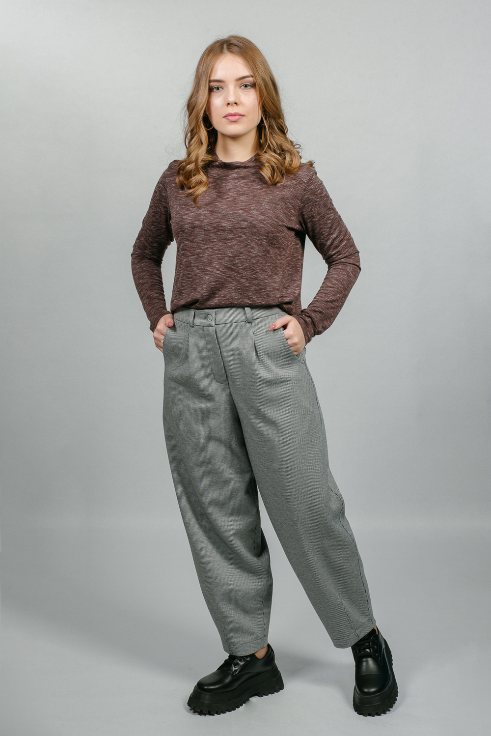 Туника 2933АП, коричневый #95К032933АП