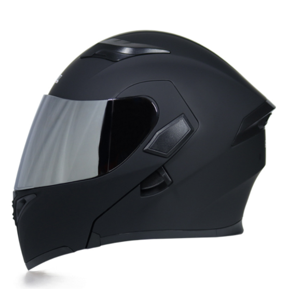 шлем модуляр JIEKAI-902-21 чёрный матовый L