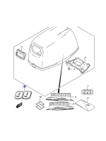 Наклейка Suzuki 9.9 / 15 (61435-95L20-000)